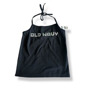 [Old Navy] VTG Y2K NWT Black Halter Top